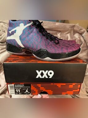 Men SZ 11-Used-Air Jordan XX9 “Riverwalk”-Fusion Pink/Tropical Teal/Black/White
